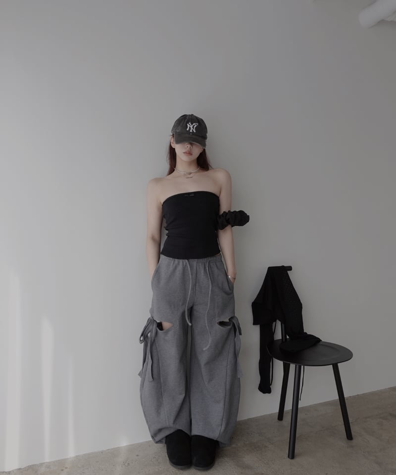 サイドカットスウェットパンツ/Side Cutting Sweat Pants | FICTI