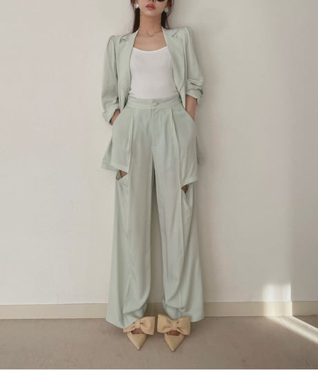 ストローリボンパンプス / Straw Ribbon Pumps