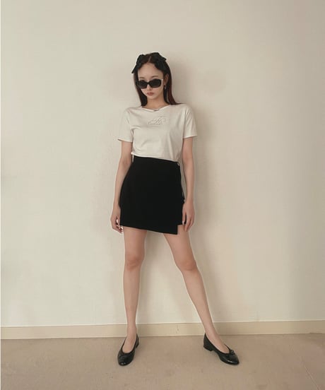 ラップミニスカート(インナーショートパンツ付き) /Wrap Mini Skirt( +inner Short Pants)