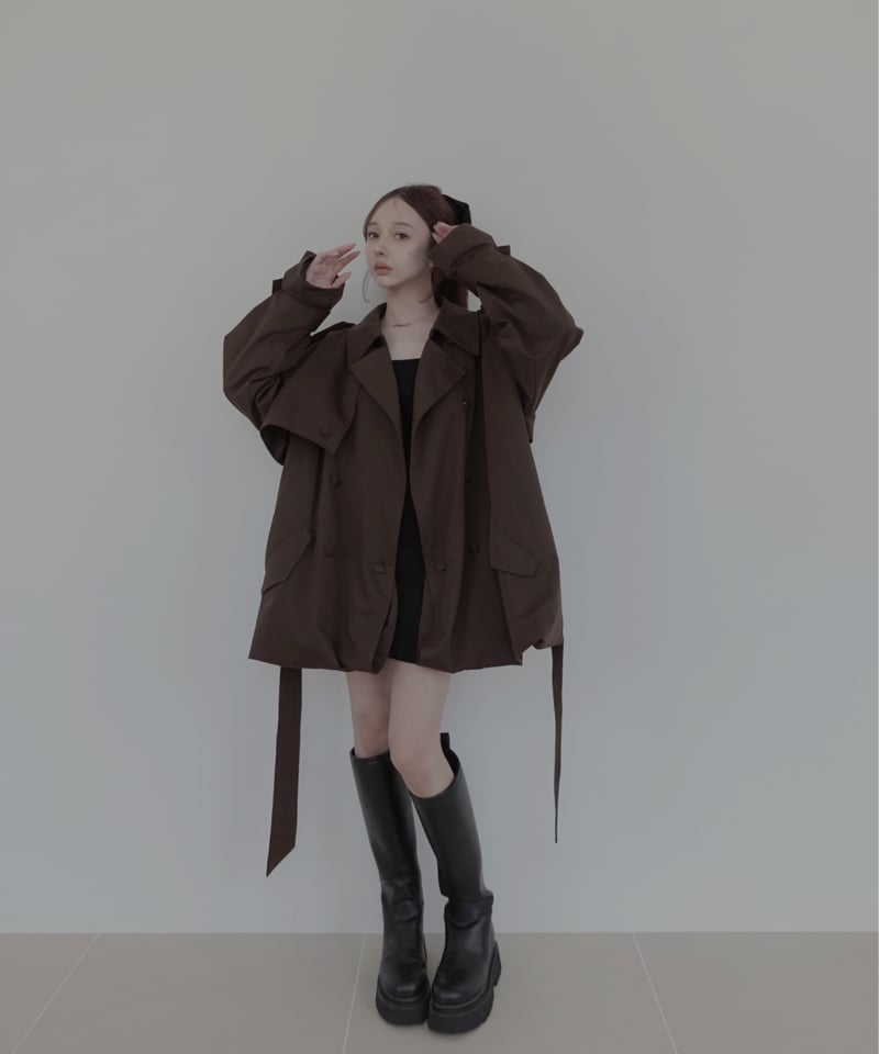 2Wayバルーントレンチコート / 2Way Balloon Trench Coat | FI