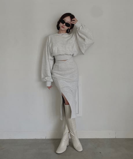 スウェットスリットスカート / Slit Sweat Skirt