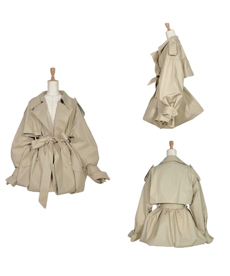 2Wayバルーントレンチコート / 2Way Balloon Trench Coat