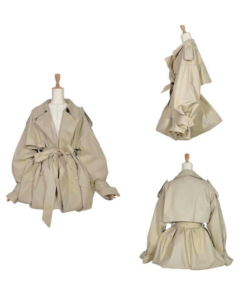2Wayバルーントレンチコート / 2Way Balloon Trench Coat | FI
