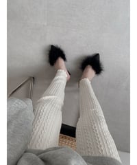 ケーブルパターンレギンス / Cable Pattern Leggings