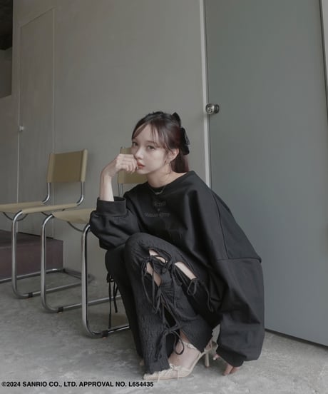 サイドリボンフレアパンツ / Side Ribbon Flare Pants