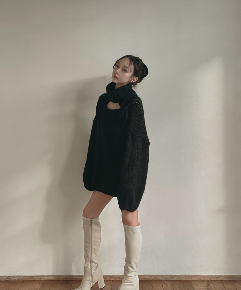 ハンドニッティングリボントップ / Hand Knitting Ribbon Top | FI 