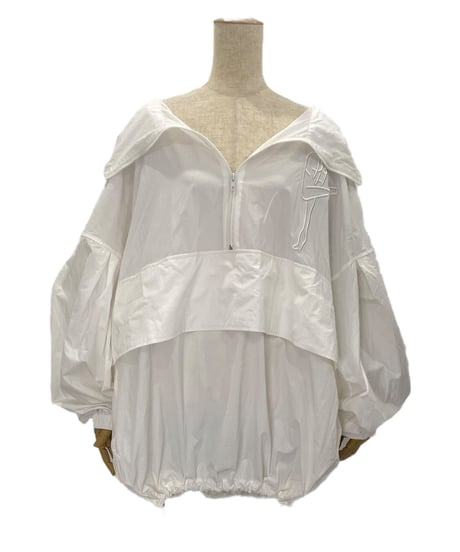 ハーフジップアップナイロンフーディー / Half Zip-up Nylon Hoodie