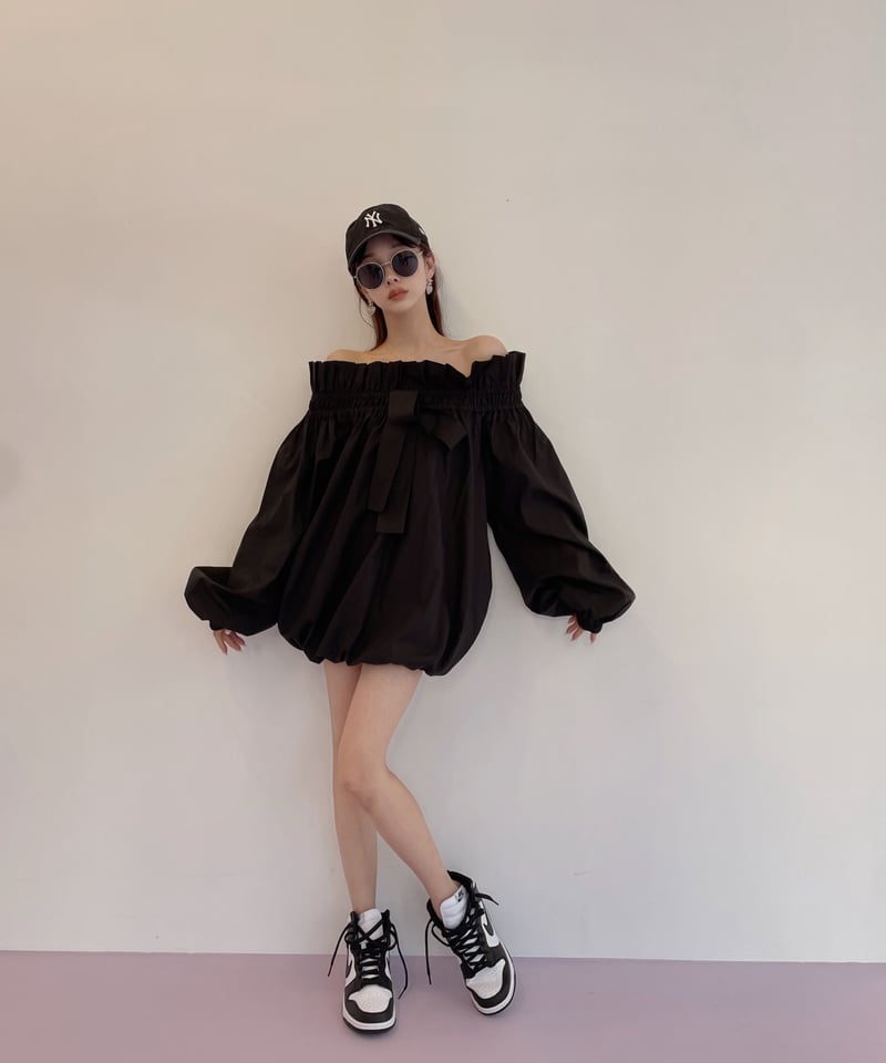 バルーンチュニックワンピース / Balloon Tunic One-Piece | FICT バルーンチュニックワンピース / Balloon Tunic One-Piece | FICT