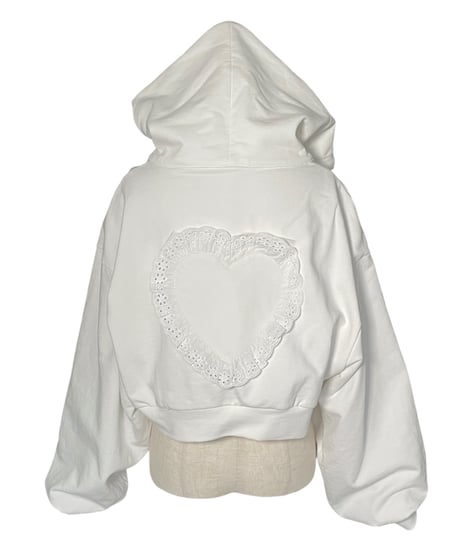 【Milk】ハートジップアップフーディー /Heart Zip-up Hoodie
