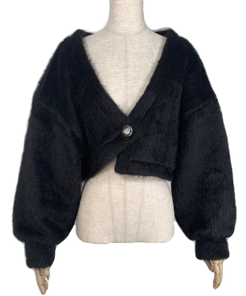 クロップドアシンメトリーカーディガン / Cropped Asymmetry クロップドアシンメトリーカーディガン / Cropped Asymmetry