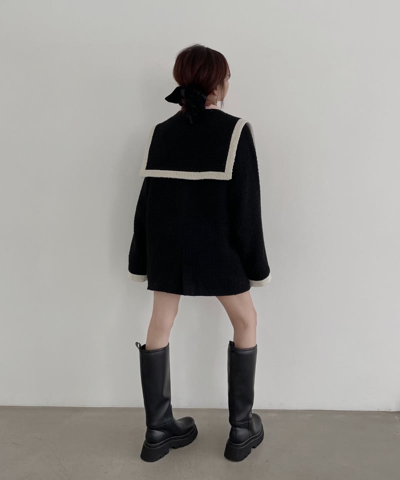 セーラーツイードジャケット / Sailor Collar Tweed Jacket | FI