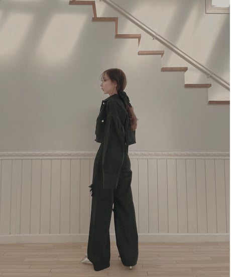 Puff Sleeve Cropped Jacket /パフスリーブクロップドジャケット
