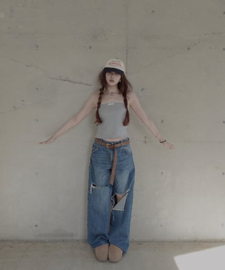 ポイントレースベアトップ/Point Lace Bandeau Top