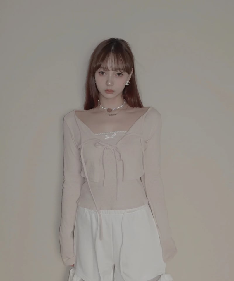 リボンカーディガン/Ribbon Cardigan | FICTION TOKYO OFFIC