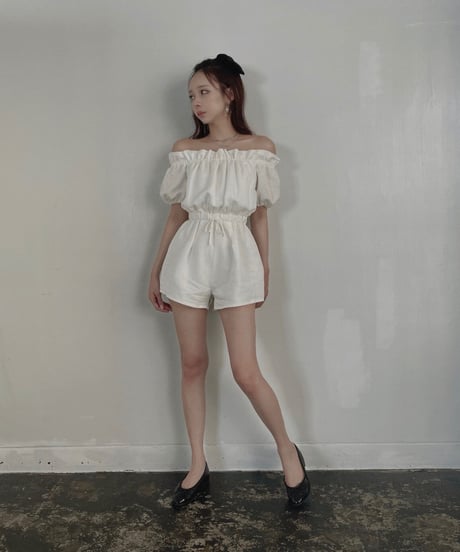 バックリボンロンパース / Back Ribbon Rompers