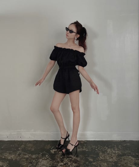 バックリボンロンパース / Back Ribbon Rompers
