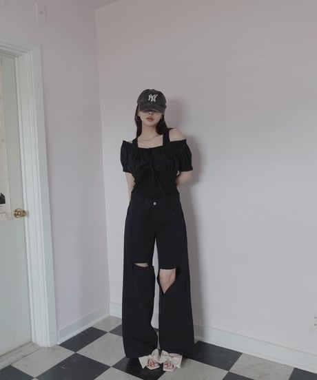 ［Black］2wayデニム / 2way Denim