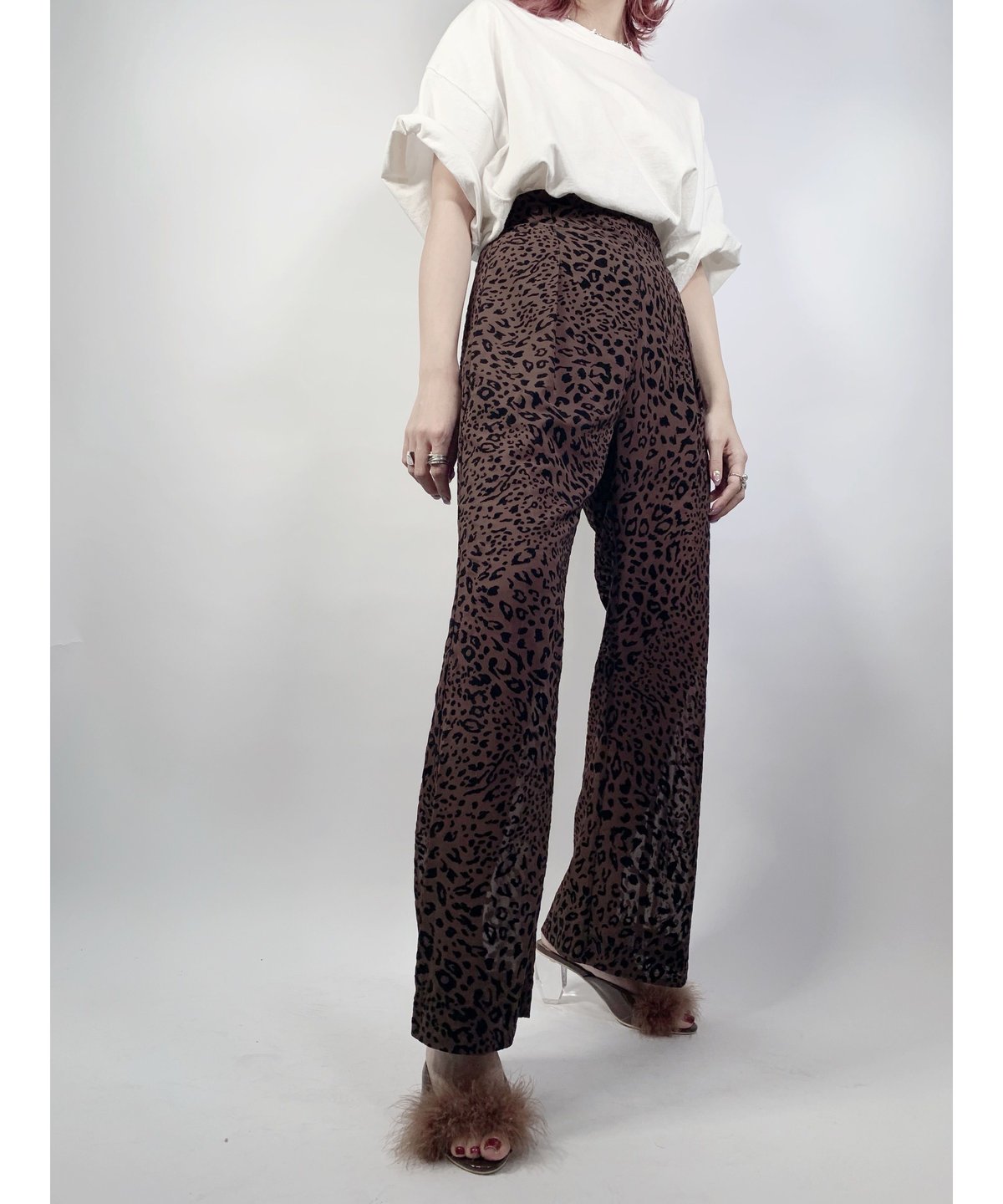 fiction tokyo レオパードシアーパンツ Leopard Sheer Pants レオパードシアーパンツ | FICTION TOKYO