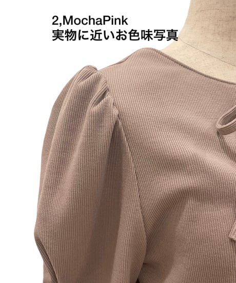 フリルヘムクロップドリボンカーディガン /Frill Hem Cropped Ribbon Cardigan