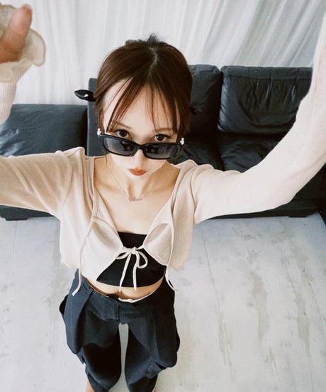 M*I様 即日発送fictiontokyo CamisoleTunicDress mini］ハーフジップアップスリットミニワンピース / Half Zip-up Skit M