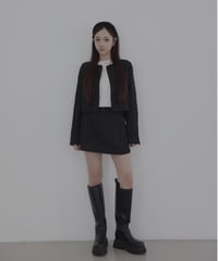 ［Black］ツイードスカート / Tweed Skirt