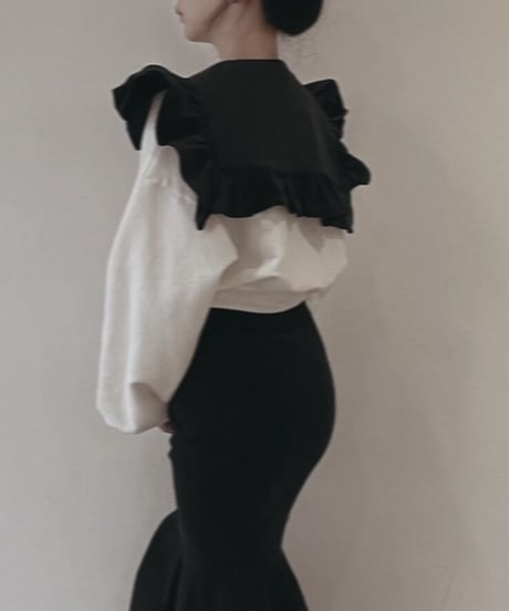 フリルビッグ襟ブラウス /   Fril Big Collar Blouse