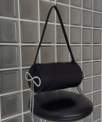 Bijou Ribbon Round Bag / ビジューリボンラウンドバッグ