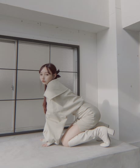 ［mini］ハーフジップアップスリットミニワンピース / Half Zip-up Skit MiniOne-Piece