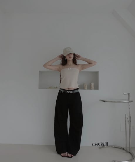 【Black】バレルデニム / BarrelLeg Denim