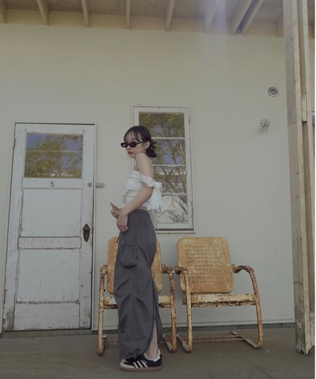バックスリットカーゴスカート / Back Slit Cargo Skirt