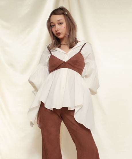 Fake Suede Bra top　スウェードブラトップ
