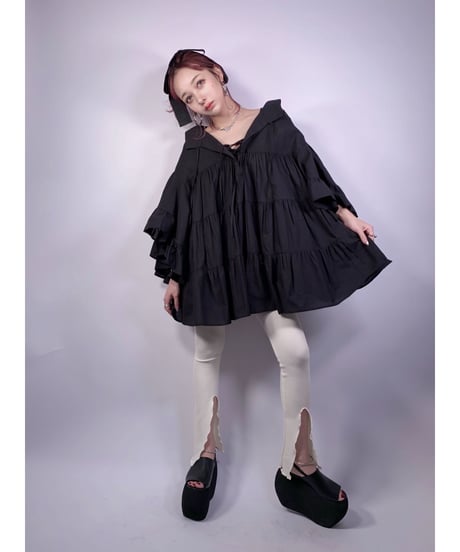 Lace-up Tunic One-Piece レースアップチュニックワンピース