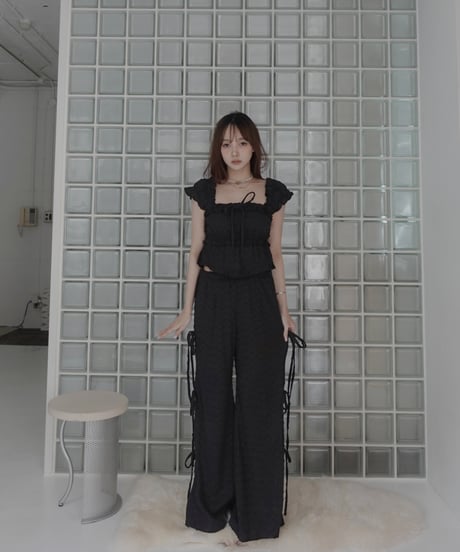 ルーズフィットリボンフレアパンツ/ Loose Fit Ribbon Flare Pants