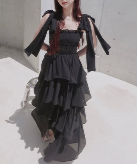 【Black】サマーロングドレス / Summer Long Dress