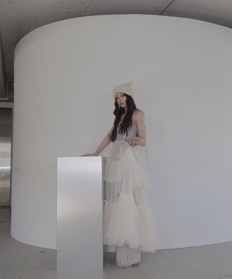 fiction tokyo フィクショントーキョー チュールスカート アイボリー チュールスカート/Tulles Skirt | FICTION TOKYO OFFICIAL