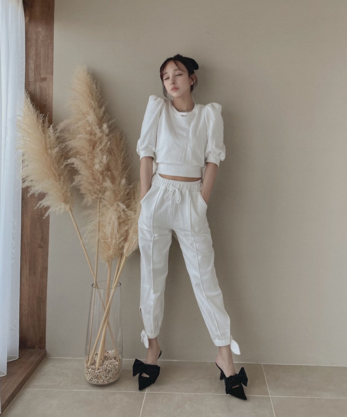 FICTION TOKYO リボンデザインショートトップス FICTION TOKYO リボンデザインショートトップス