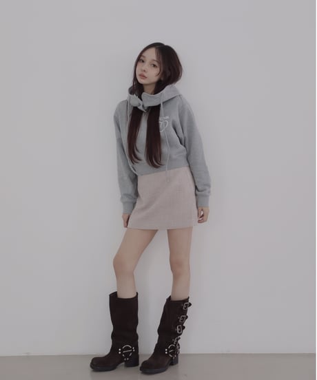 ［DustyPink］ツイードスカート / Tweed Skirt