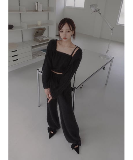 フロントリボンカーディガン(キャミソール付) / Front Ribbon Cardigan (+Camisole)