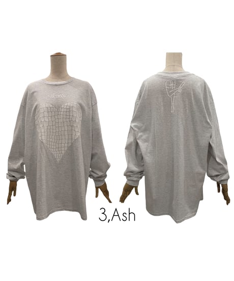 Croco Heart Longsleeve T /クロコハートロンT