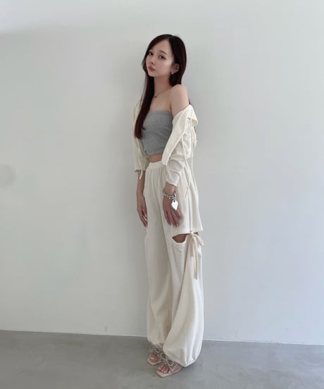 パイルクロップドフードカーディガン /Pile Cropped Hood Cardigan
