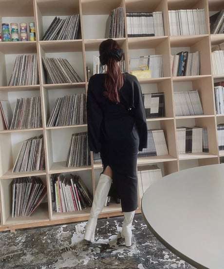 バックスリットロンTワンピ /Back Slit Long Sleeve T One-Piece
