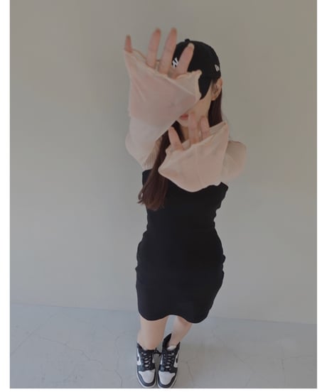 【Basic Collection】シアークロップドトップ-Short- /Sheer Cropped Top