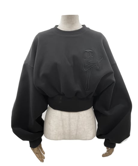 ロゴ刺繍クロップドスウェット / Logo Embroidery Cropped Sweat