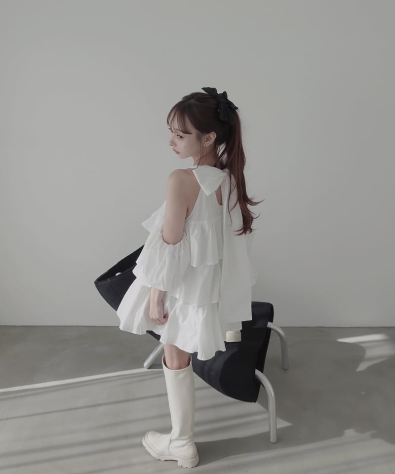 Milk】ティアードバルーンチュニックワンピース / Tiered Balloon Tuni