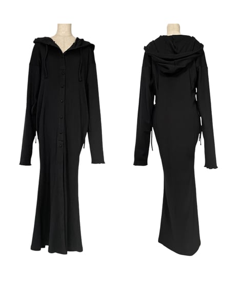 フードロングワンピース/Hooded Long One-Piece