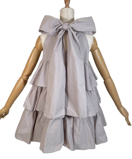 【Cloudy】ティアードバルーンチュニックワンピース / Tiered Balloon Tunic One-Piece