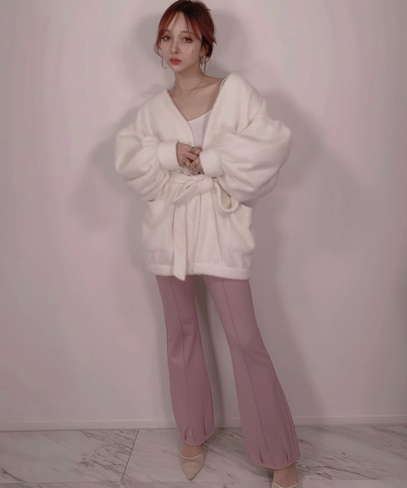 チャイナリボンスリットパンツ China Ribbon Slit Pants | FICTIO チャイナリボンスリットパンツ China Ribbon Slit Pants | FICTIO