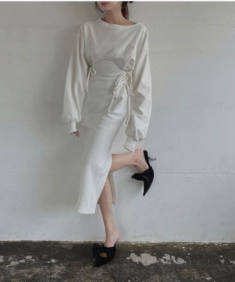バックスリットロンTワンピ /Back Slit Long Sleeve T One-Piece