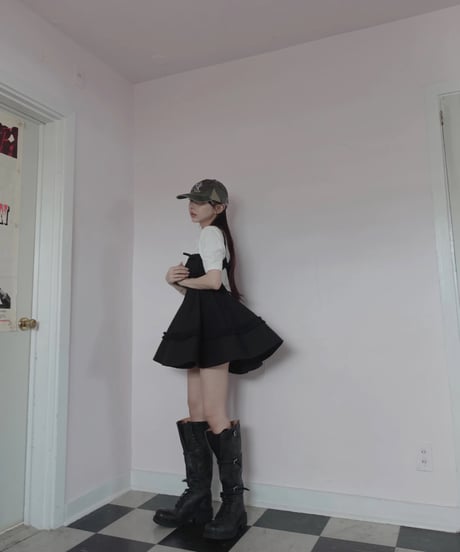 ［Black］キャミソールチュニックドレス /Camisole Tunic Dress