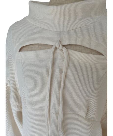 レースアップチュニックワンピ /  Laceup Tunic One-Piece